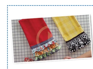 Click to Watch Quick Points Rulers Tea Towel Project with Kimberly and Janet Platt