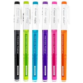 Bright Frixion Fineliner Six Pen Assortment | Pilot #11881FL
