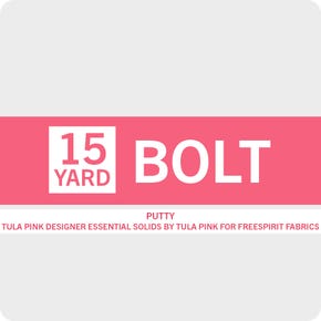 15 Yard Bolt of Tula Pink Designer Essentials Putty Solid Yardage | SKU# CSFSESS-PUTTY