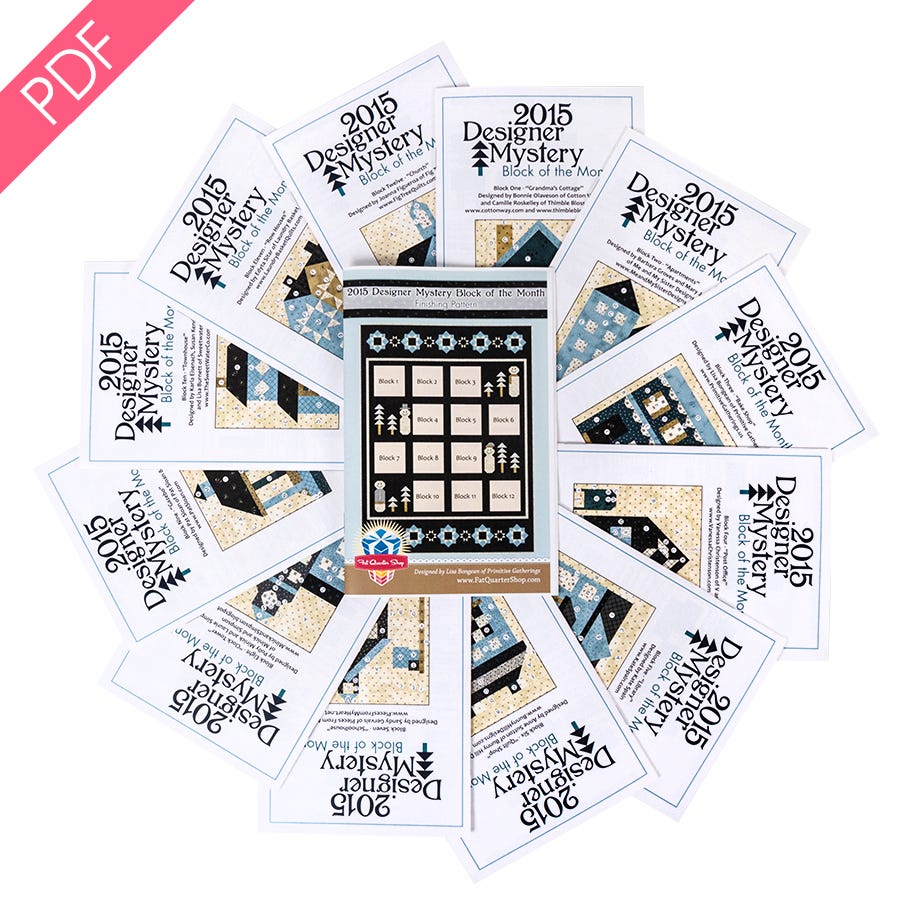 Kits & How To Patterns Fat Quarter Shop Designer Mystery Pattern Set
