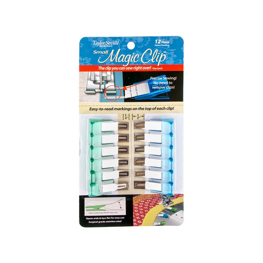 Taylor Seville Extra Small Magic Clip Sewing and Quilting Clips Package of 12 Clips Quilting Supplies and Notions Sewing Accessories and Supplies 