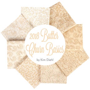 2018 Butter Churn Basics Fat Quarter Bundle | Kim Diehl for Henry Glass Fabrics