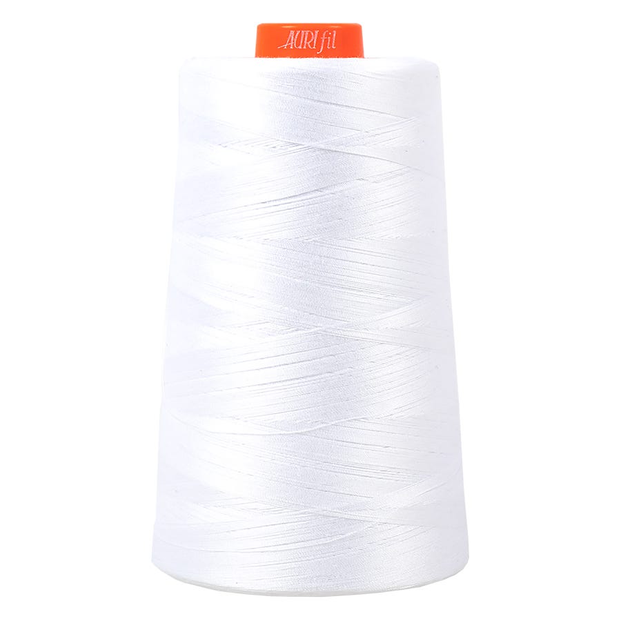 6,452 Yard Cone Natural White Aurifil 2021 50 Wt 100% Cotton Thread 