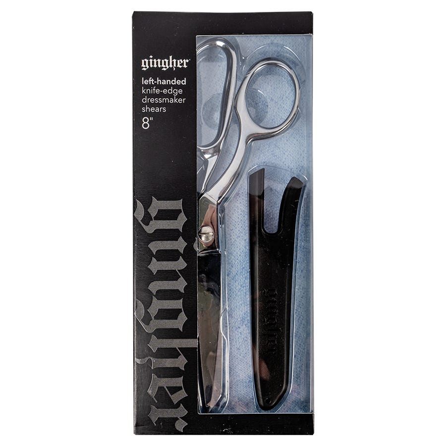 Gingher 8 Left Handed Knife Edge Dressmaker Shears Gingher 220530 1101 Fat Quarter Shop