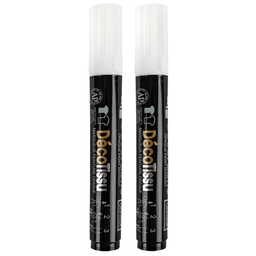 Uchida Deco Fabric Marker 2 Pack of Black