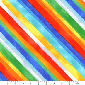 Rainbow Stripe 108" Wide Multi Yardage | SKU# 52480-X