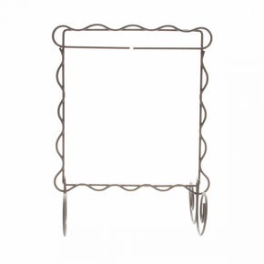 6” X 6" Gray Scalloped Decorative Craft Stand | Ackfeld Manufacturing #88017