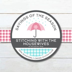 Sayings of the Season 2024 Quarterly Cross Stitch Club | Stitching with the Housewives 