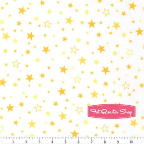 Cozy Cotton Flannel Yellow Stars Yardage | SKU# 15593-5 