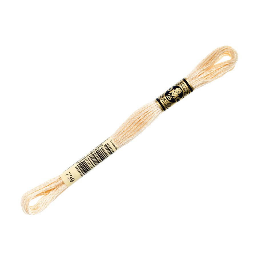 DMC 739 Ultra Very Light Tan 6 Strand Embroidery Floss | DMC #117UA-739