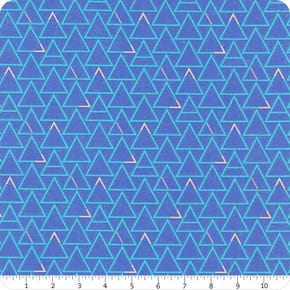 Good Vibes Only Periwinkle Triangles Yardage | SKU# 51104-12 
