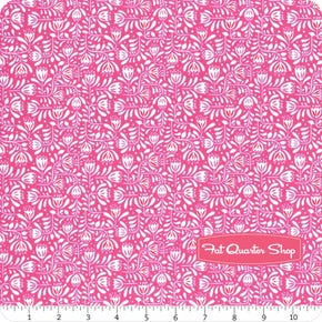 Hann's House Pink Hann's Floral Yardage | SKU# LEIA278-3 