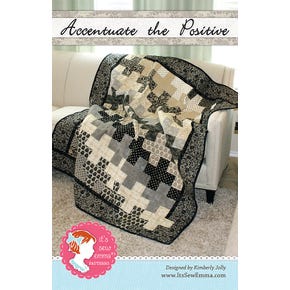 Accentuate the Positive Quilt Pattern It's Sew Emma #ISE-131