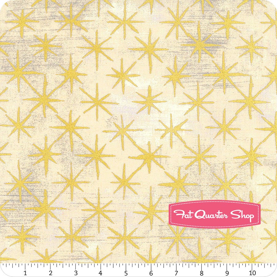 Grunge Seeing Stars Metallic by Basic Grey for Moda Fabrics 30148-13M Manilla