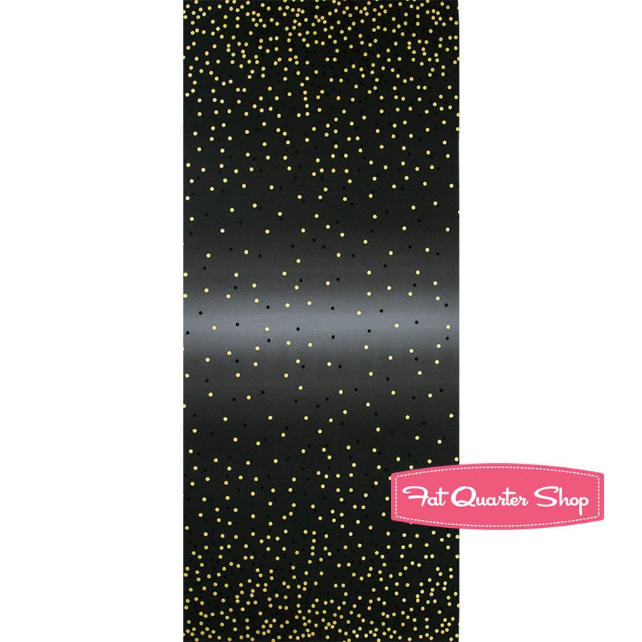 Fabric by the Yard Cotton Print Fabric Yardage Ombre Confetti Metallic Onyx Fabric Material