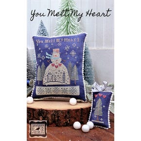 You Melt My Heart Cross Stitch Pattern | Annie Beez Folk Art