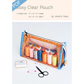 Boxy Clear Pouch Downloadable PDF Sewing Pattern | Aneela Hoey