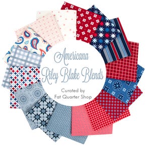 Americana Riley Blake Blend Fat Quarter Bundle | Curated by Fat Quarter Shop featuring Riley Blake Designs