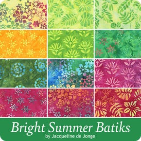 Bright Summer Batiks Fat Quarter Bundle | Jacqueline de Jonge for Anthology Fabrics