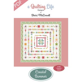 Coastal Summer Downloadable PDF Quilt Pattern | A Quilting Life Designs