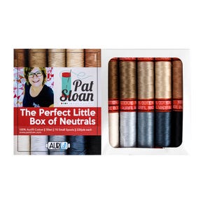 The Perfect Little Box Of Neutrals Small Aurifil Thread Box| Pat Sloan #PS50PN10