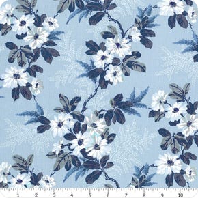 Azul Soft Blue Blooming Branches Yardage | SKU# 51803-3