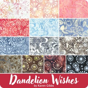 Dandelion Wishes Fat Quarter Bundle | Karen Gibbs for Banyan Batiks