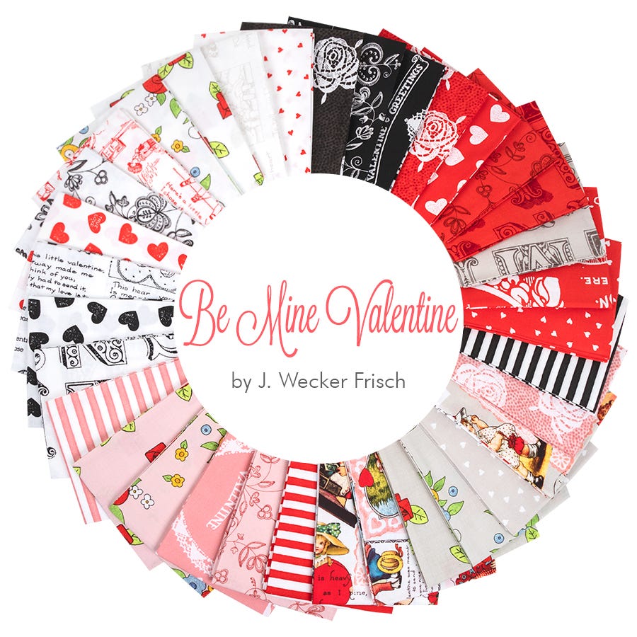 Be mine valentine fabric