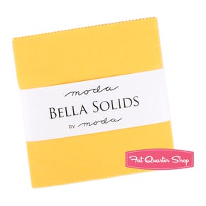 Yellow Bella Solids Charm Pack  | SKU# 9900PP-24S 