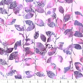 Berry Delicious Batiks Lilly Foliage Yardage | SKU# T2396-352