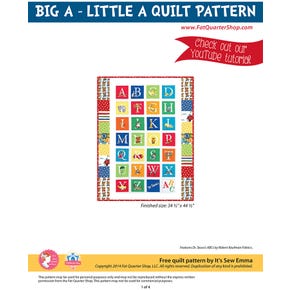 Big A - Little A Quilt | Free PDF Pattern