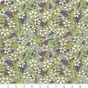 Birds of a Feather Oasis Small Flowers & Berries Yardage | SKU# PWRH049-OASIS