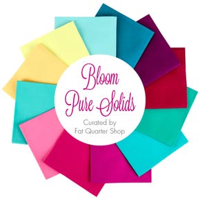 Bloom Pure Solids Fat Quarter Bundle | Curated by Fat Quarter Shop featuring Art Gallery Fabrics