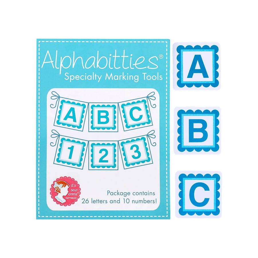 Blue Alphabitties Specialty Marking Tools | It's Sew Emma