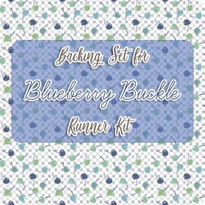 Backing Set for Blueberry Buckle Runner Kit | 1.875 yards of SKU# C11758-DENIM