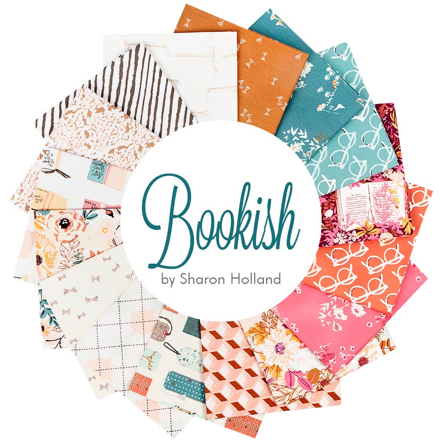 Quilting cotton Mark my Words Bookish by Sharon Holland Art Gallery Fabrics by the yard