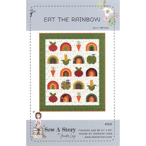 Eat the Rainbow Quilt Pattern | Bee Sew Inspired #P177-EATTHERAINBOW