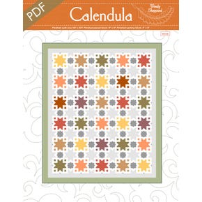 Calendula Downloadable PDF Quilt Pattern | Wendy Sheppard