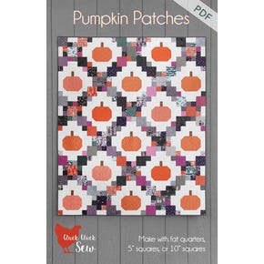 Pumpkin Patches Downloadable PDF Quilt Pattern | Cluck Cluck Sew