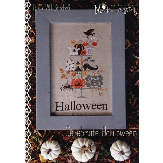 Celebrate Halloween Cross Stitch Pattern| Madame Chantilly