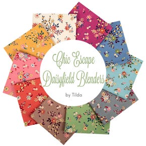 Chic Escape Daisyfield Blenders Fat Quarter Bundle | Tilda Fabrics
