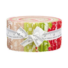 Christmas Stitched Jelly Roll | Fig Tree Quilts for Moda Fabrics