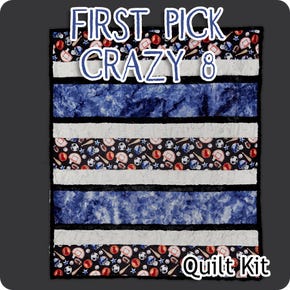 First Pick Crazy 8 Quilt Kit | Featuring Cuddle by Shannon Fabrics