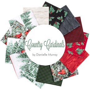 Country Cardinals Fat Quarter Bundle | Danielle Murray for Wilmington Prints