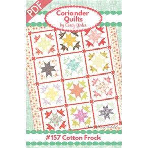 Cotton Frock Downloadable PDF Quilt Pattern| Coriander Quilts