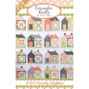 Friendly Neighbor Downloadable PDF Quilt Pattern | Coriander Quilts