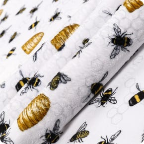 Digital Cuddle Golden Bees Knees Yardage | SKU# DCBEESKNEES-GOLDEN