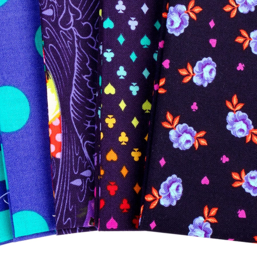 *May* 2021 Release Daydream Teal PRE-ORDER Tula Pink FQ+ Yardage Curiouser /& Curiouser Down the Rabbit Hole