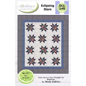 Eclipsing Stars Quilt Pattern | Lavender Lime Designs #DLL-149
