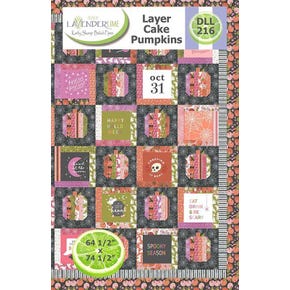 Layer Cake Pumpkins Quilt Pattern | Lavender Lime Designs #DLL-216
